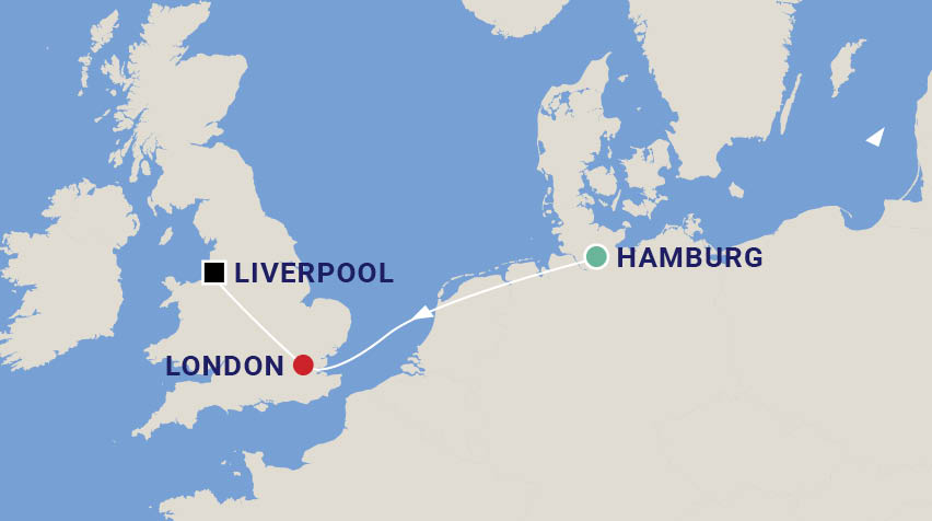 The Beatles Experience Tour Map