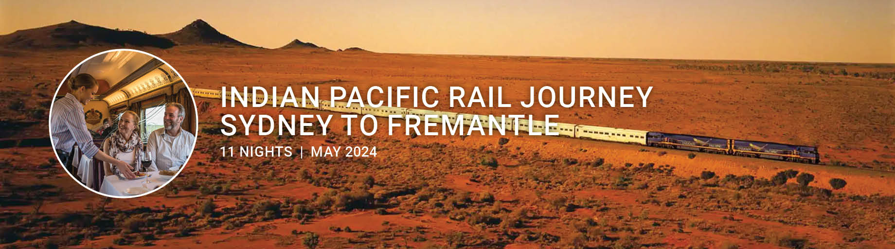 Indian Pacific Rail Journey and Western Australia Escape