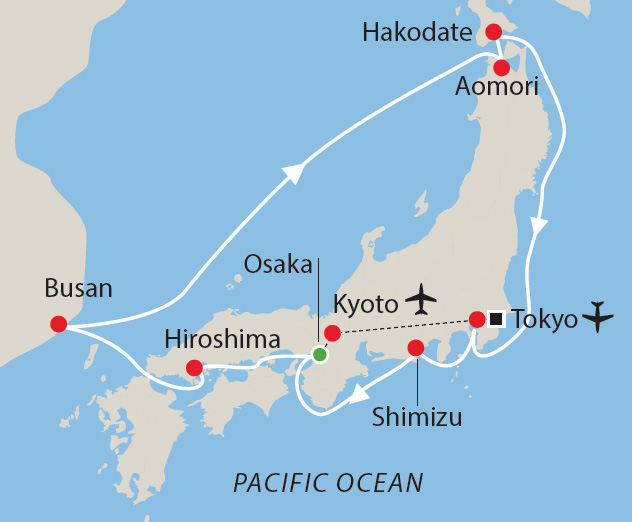 Land of the rising sun Japan Cruise Travelrite International