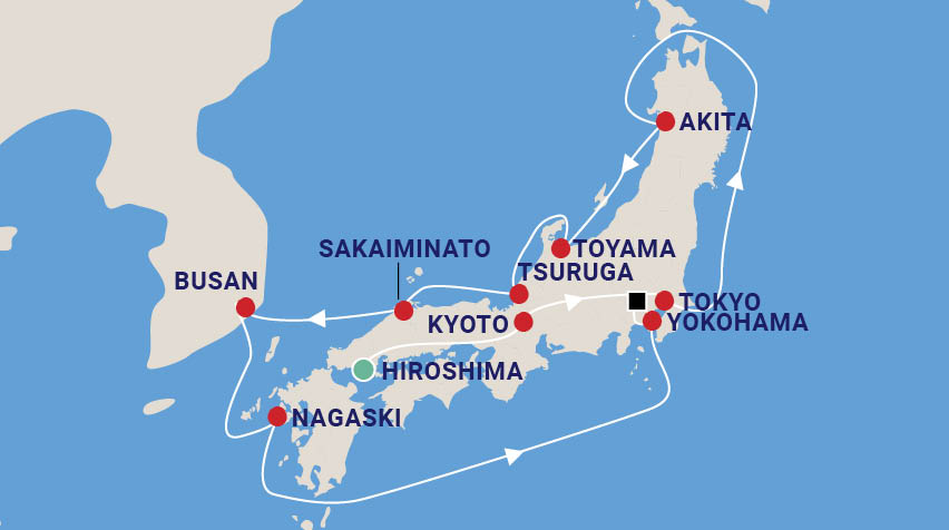 Land of the Rising Sun with the 2 Murrays Map