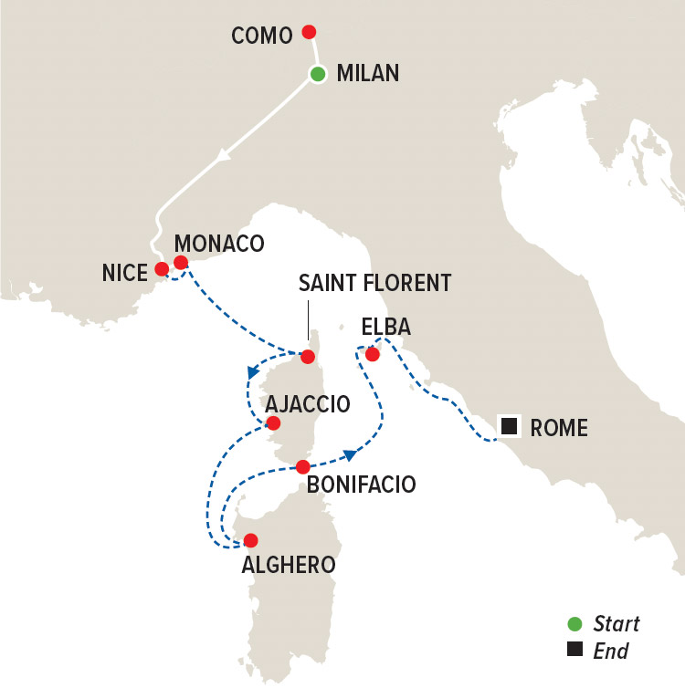 Monaco Formula One Grand Prix Cruise Map