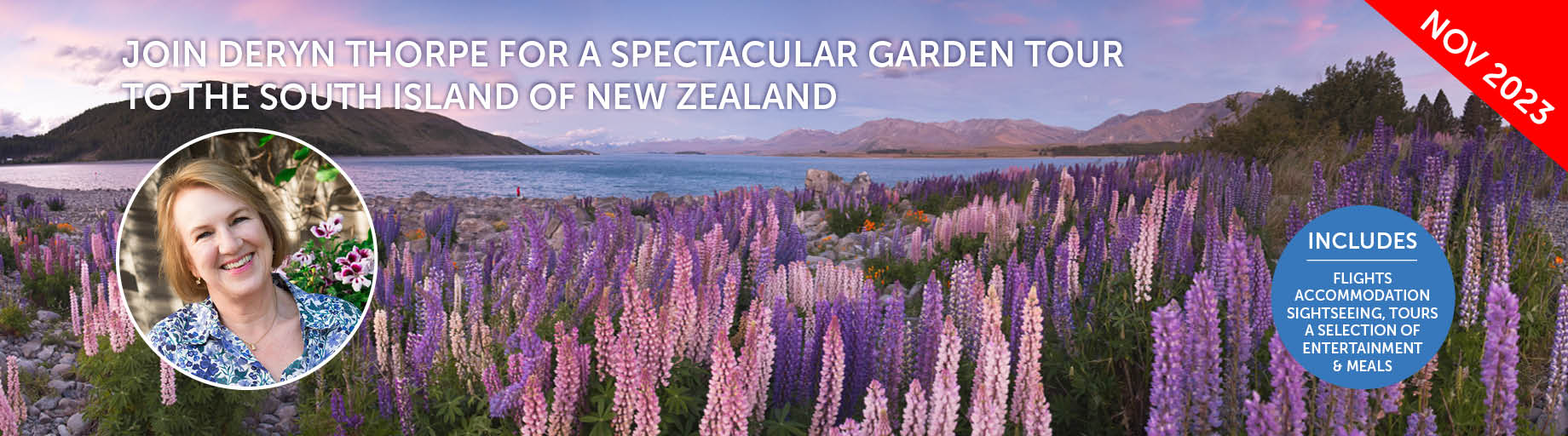 New Zealand South Island Garden Tour with Deryn Thorpe