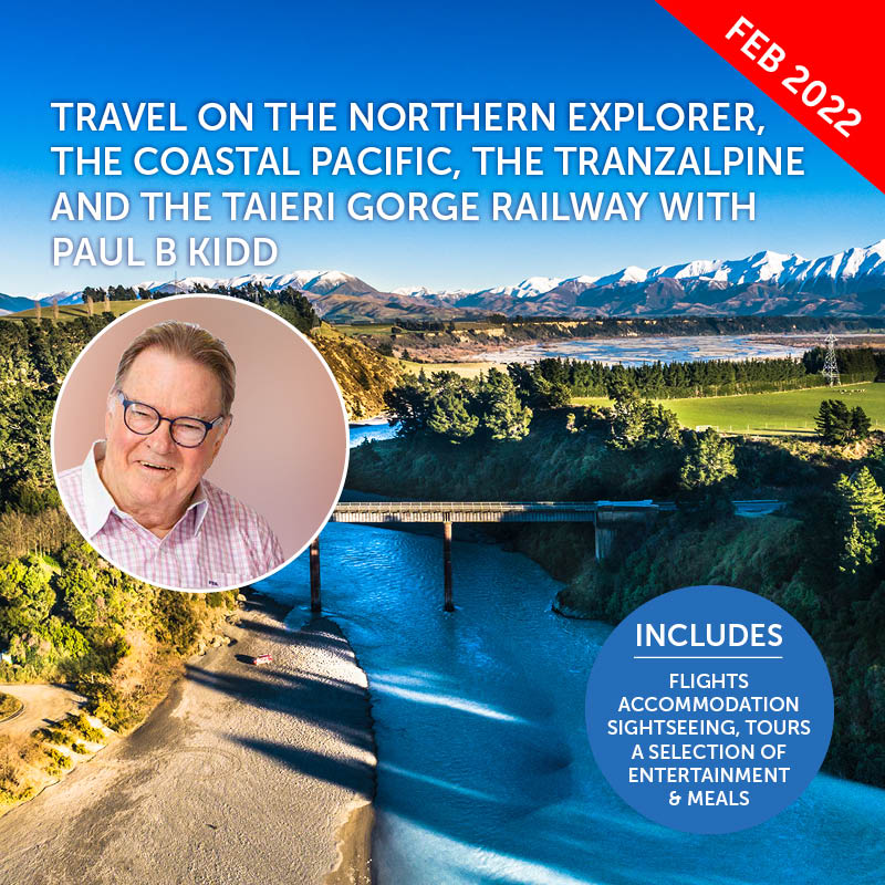 Rail Coach Exploration Of New Zealand With Paul Kidd Travelrite International